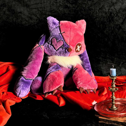 Emo Pink Bunny Foxy Plush