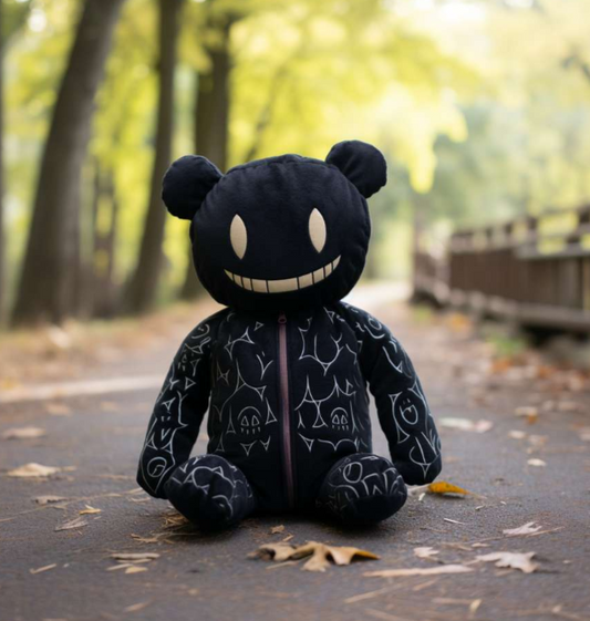 Goth Teddy Bear Case With Zip