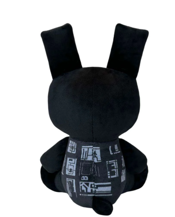 Black Cyber Goth Bunny Plush