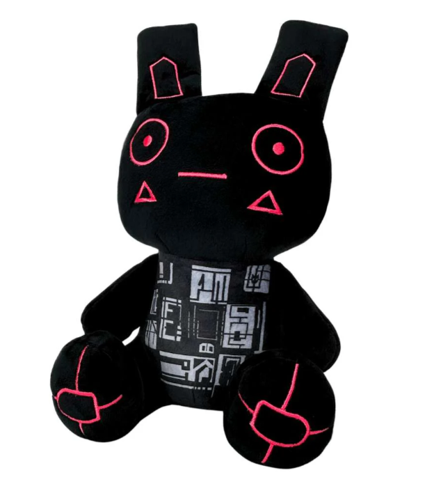Black Cyber Goth Bunny Plush