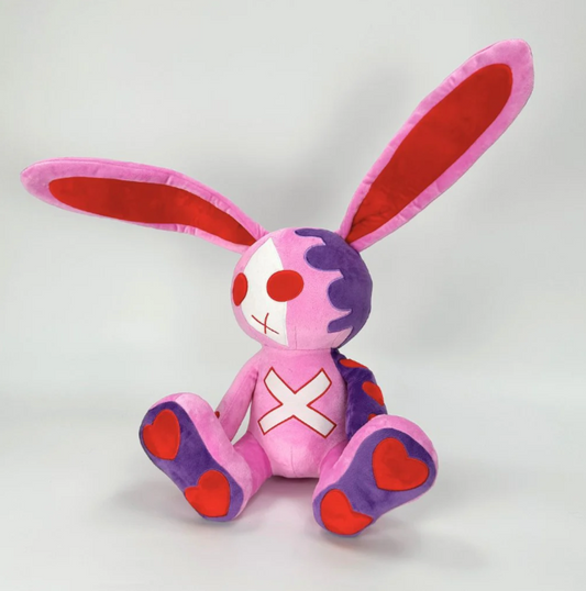 Moody Purple Rose Emo Bunny Stuffed Animal