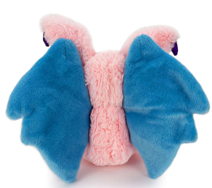 Cute pink fluffy bat stuffed animal