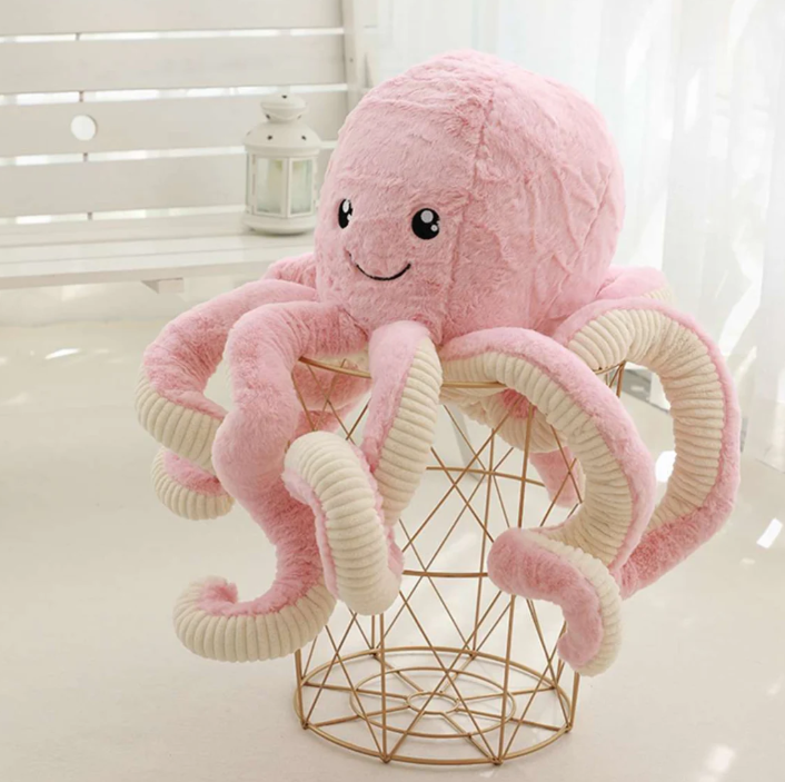 Cute stuffed Octopus Pink