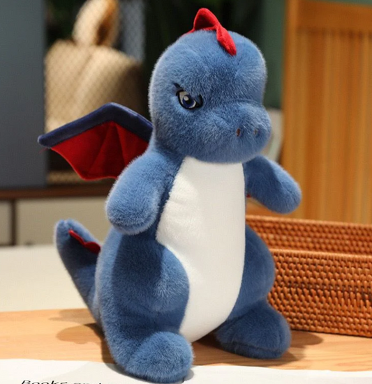 Cartoon Dinosaur Stuffed Animal Blue