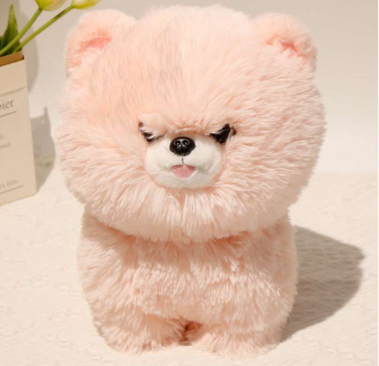 Cute Pink Pomeranian Puppy Plush