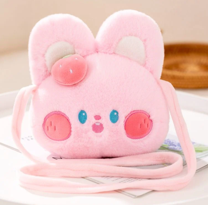 Cute Pink Bunny Head Bag