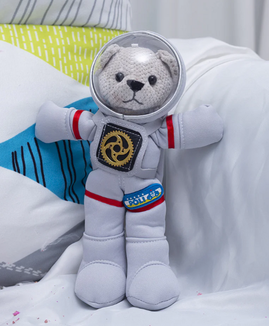 Cute Astronaut Teddy Bear Plush White
