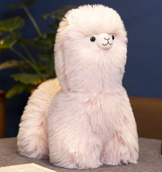 Cute Pink Alpaca Stuffed Animal