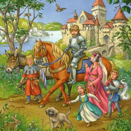 Ravensburger Puzzle Life of the Knight 3 x 49pc Jigsaw