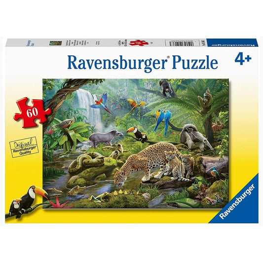 Ravensburger Rainforest Animals 60pc Jigsaw