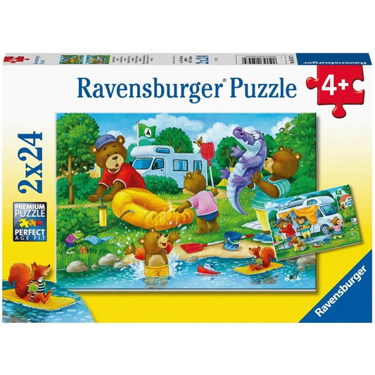 Ravensburger 2×24 Piece Bear Family Camping Trip