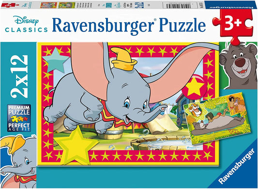 Ravensburger Disney Dumbo & Jungle Book Adventure is Calling 2x12pc Puzzle