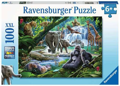 Ravensburger Puzzle 100pc XXL - Jungle Animals