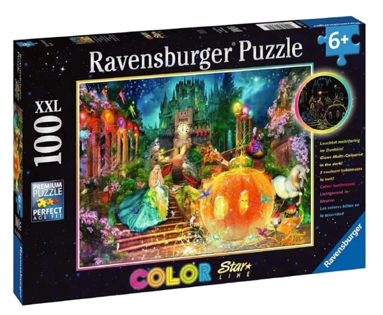 Ravensburger Color Starline Cinderella's Glass Slipper 100XXL Piece Jigsaw Puzzle