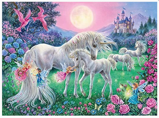 Ravensburger Unicorns In The Moonlight 100 Piece Jigsaw Puzzles