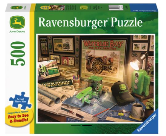 Ravensburger - John Deere Work Desk Large Format Puzzle 500pc