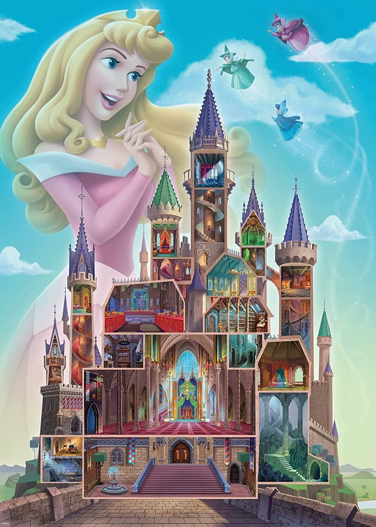 Ravensburger  Disney Castles Aurora 1000pc Jigsaw