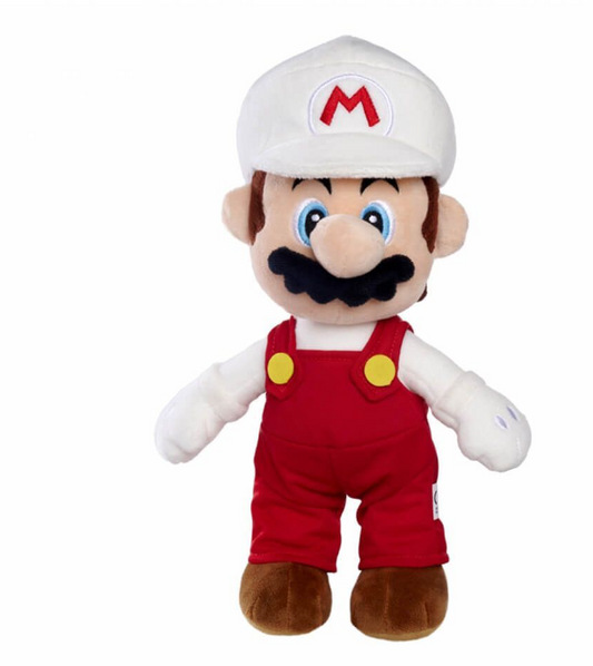 Super Mario Fire Mario 30cm Plush