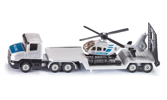 Siku Low Loader With Helicopter 1:87 scale diecast SI1610