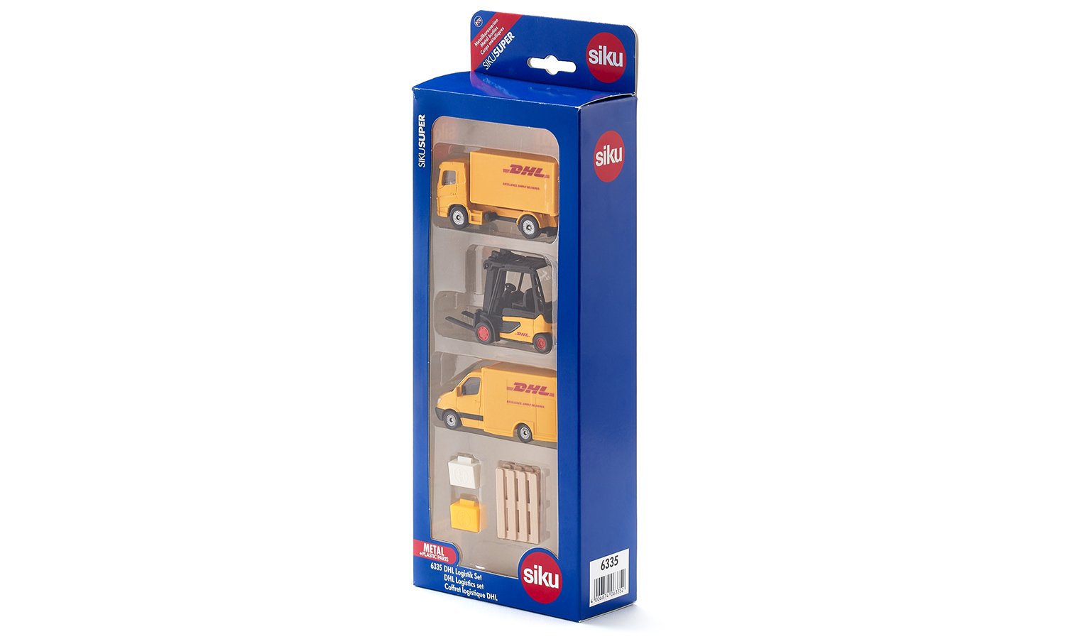 Siku – DHL Logistics 3 Vehicle And Accessories Playset