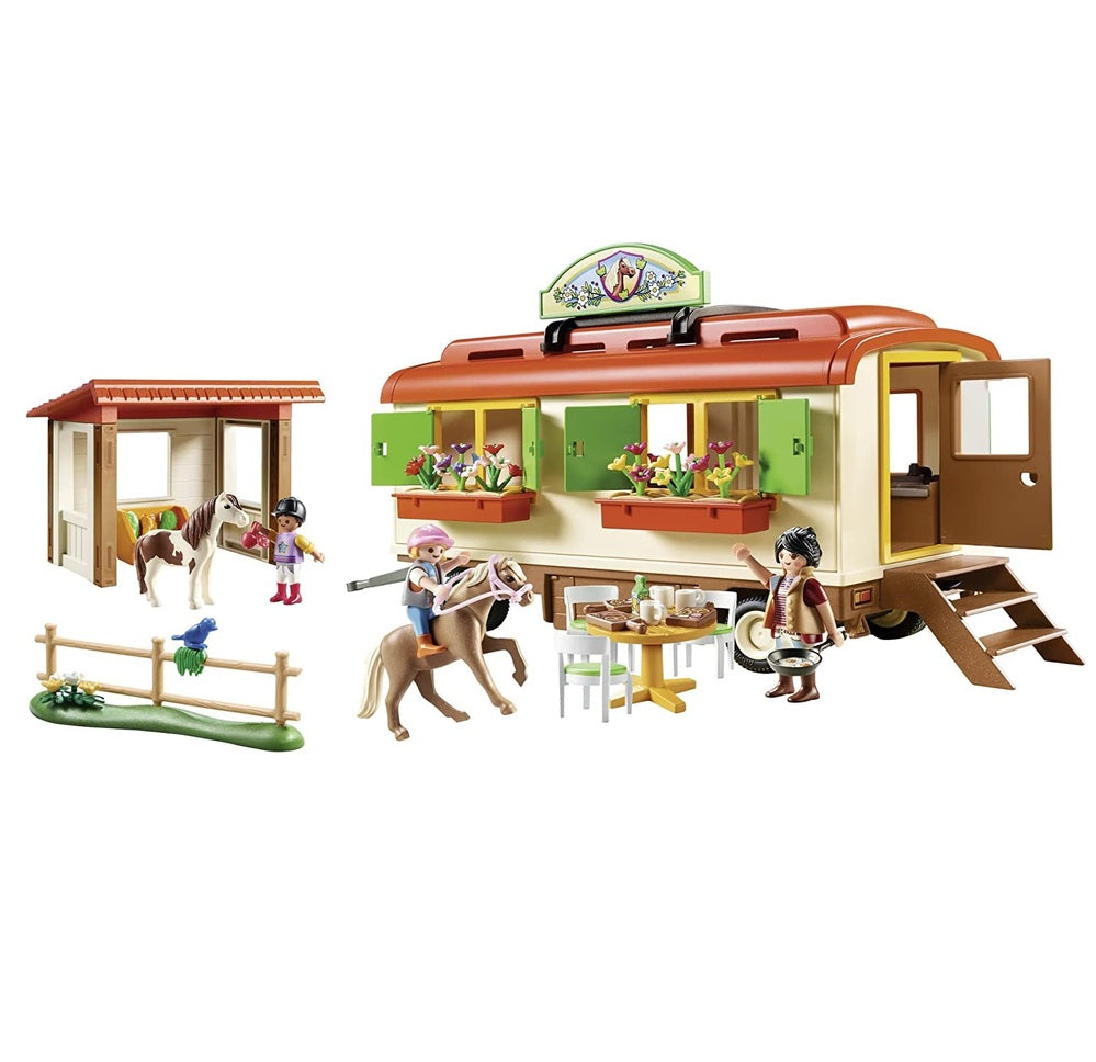 Playmobil Country Pony Shelter with Mobile Home