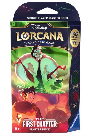 Disney Lorcana TCG The First Chapter Series 1 Starter Deck C Emerald & Ruby