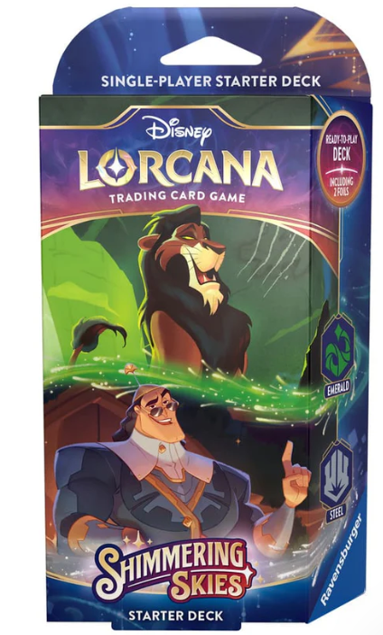 Disney Lorcana - Shimmering Skies Starter Deck - Emerald & Steel