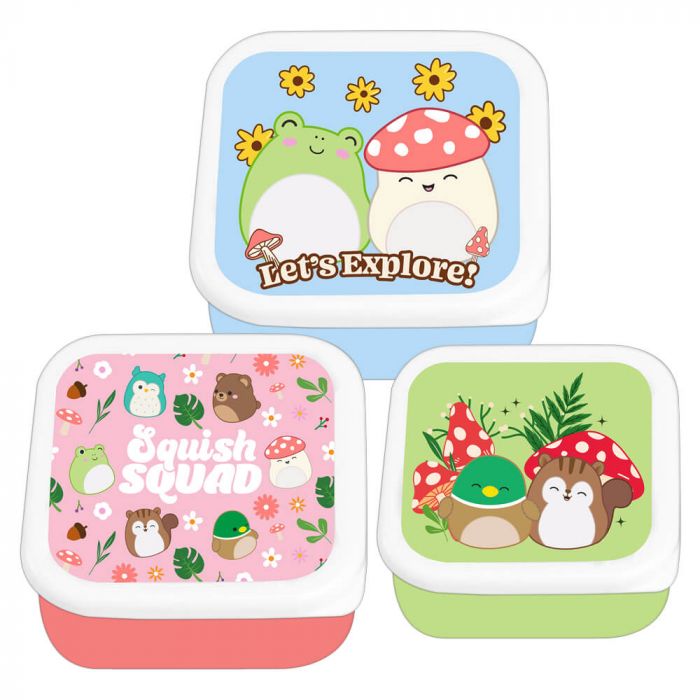 Squishmallows Cottage Collection Storage Containers 3 Pack