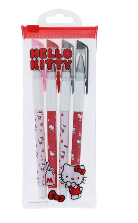 Hello Kitty Pretty In Pink Gel Pen Set