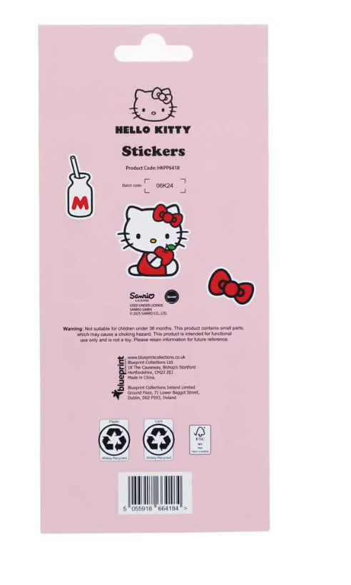 Hello Kitty Pretty In PInk Sticker Sheet