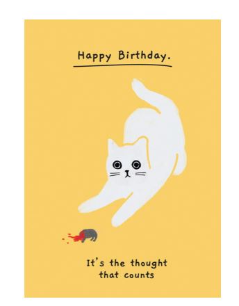 Card-Birthday, it’s The Thought That Counts