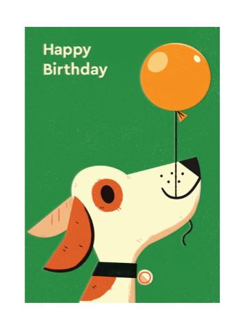 Card-Birthday Dog