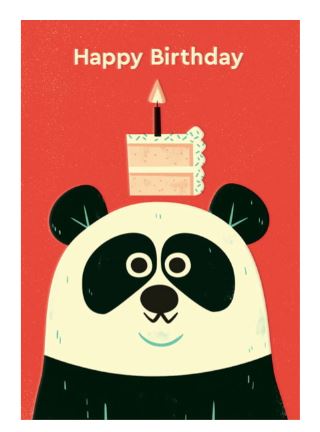 Card-Birthday Panda