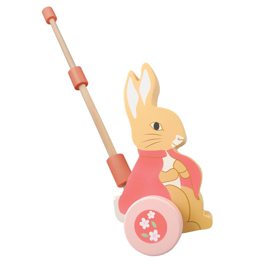 Beatrix Potter Peter Rabbit Flopsy Wooden Push Along