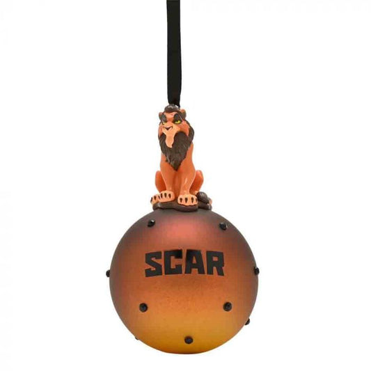 Disney Christmas Scar On Glass Bauble