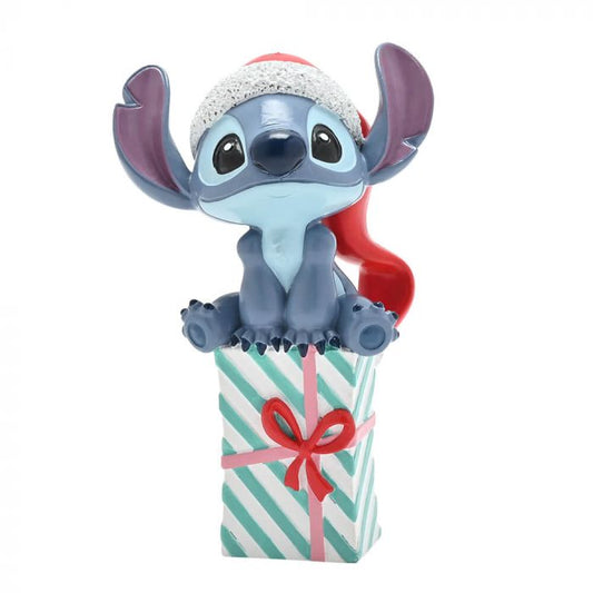 Disney Christmas Stitch Sitting On Present