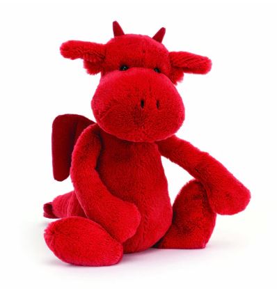 Jellycat - Bashful Medium Red Dragon