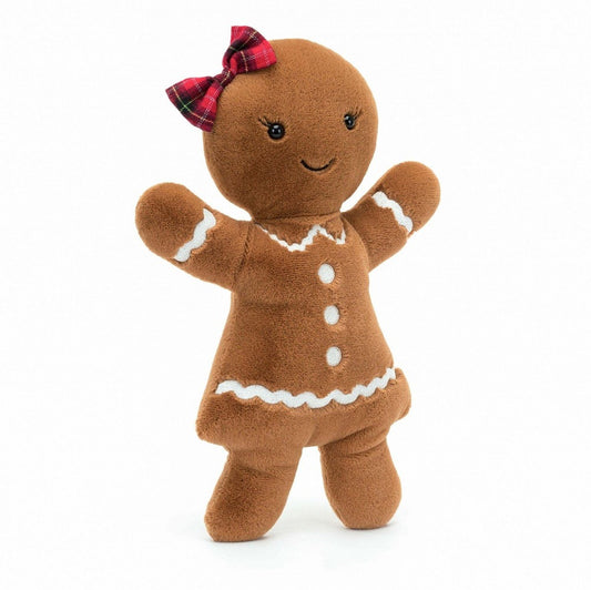 Jellycat Tartan Jolly Gingerbread Ruby Large