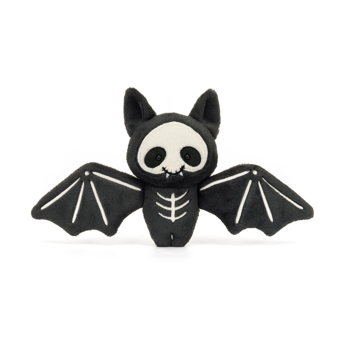 Jellycat Skelebat Jim Black & White