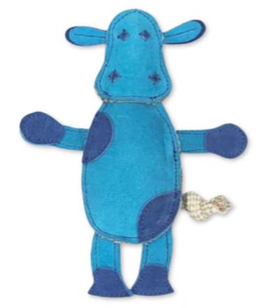 Georgie Paws - Blue Cheryl the Cow Toy