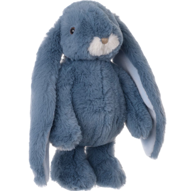 Bukowski plush rabbit stuffed animal - blue - standing - 40 cm