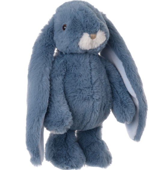 Bukowski plush rabbit stuffed animal - blue - standing - 40 cm