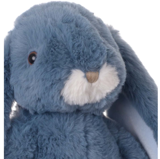 Bukowski plush rabbit stuffed animal - blue - standing - 40 cm