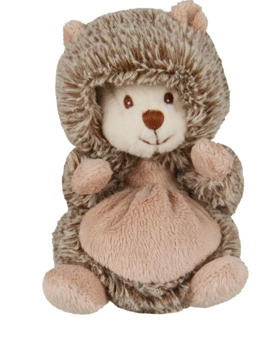 Plush bear disguised as a hedgehog