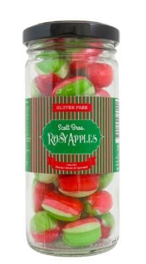 Scott Bros Candy Vintage Rosy Apples Boiled Sweets Jar 155g Aust Made