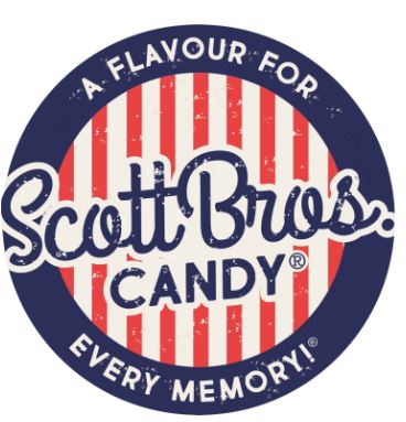 Scott Bros Candy Vintage Rhubarb & Custard Boiled Sweets Jar 155g Aust Made