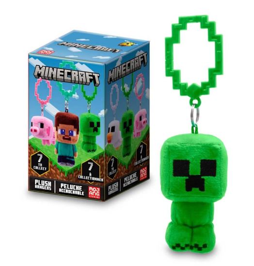 MINECRAFT 3.5" Plush Backpack Hangers