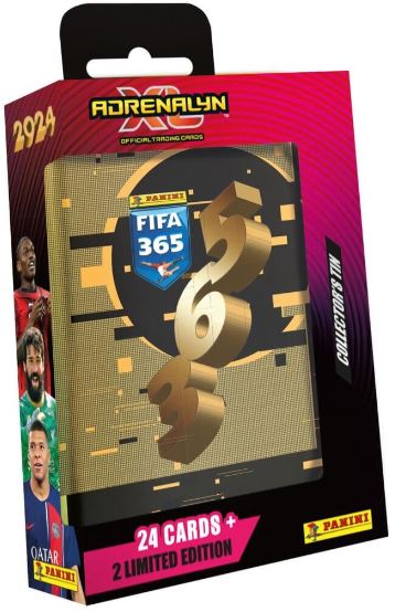 FIFA 365 Adrenalyn XL 2024 Soccer Pocket Tin Box