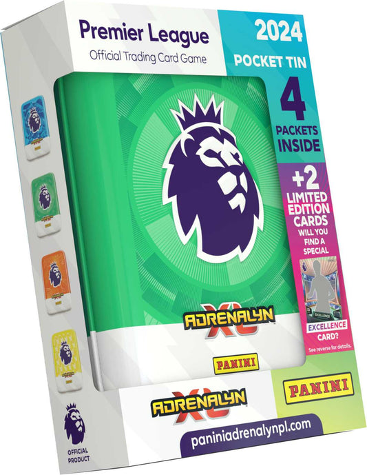Panini Adrenalyn 2023/2024 Premier League Trading Cards Green Pocket Tin