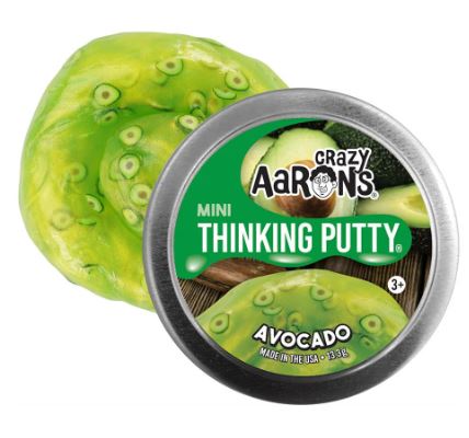 Crazy Aaron's 2" Star Effects Mini Thinking Putty Avocado